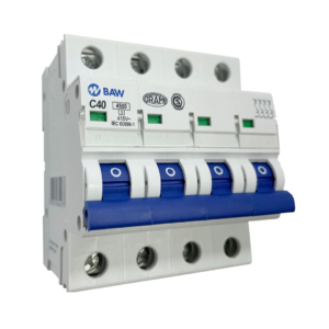 Llave termomagnética 4×40 Amp – 4,5Ka. Curva C – Baw