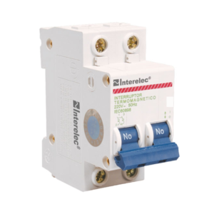 Llave termomagnética 2×10 Amp – 3Ka. Curva C – Interelec