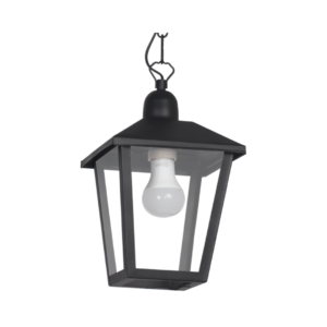 Farol de hierro colonial s/reja p/colgar c/cadena