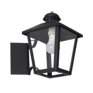 Farol de hierro colonial trapecio s/reja c/ménsula