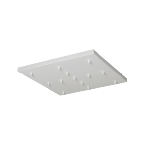 Tapa cuadrada p/colgante multiluces