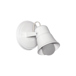 Spot de 1 luz con capuchón de chapa curvo
