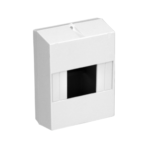 Caja plástica para 6 módulos din sin puerta – Roker – Línea Recta