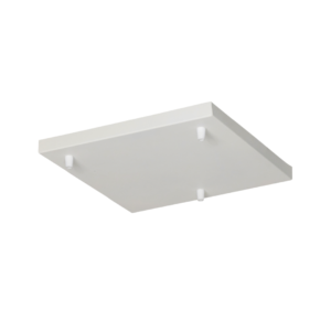 Tapa cuadrada p/colgante de 3 luces