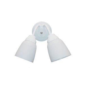 Aplique Valen de 2 luces c/tulipa de PVC