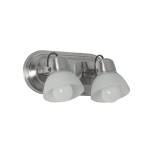 Spot Francia de 2 luces oval. c/tulipa satinada