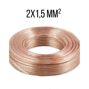 Cable Paralelo Cristal 2x1,5 mm² Normalizado-Trefilcon